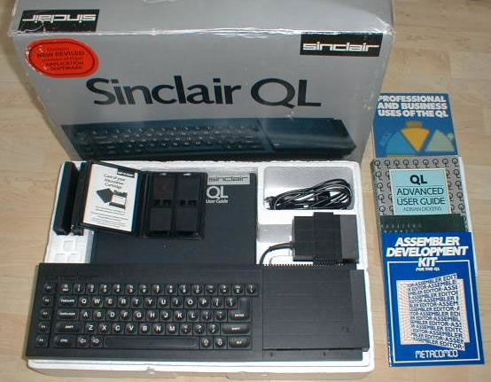 Sinclair QL with it's 
packaging